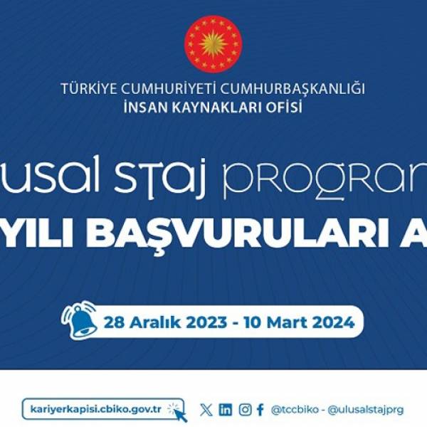 Ulusal Staj Programı Duyurusu